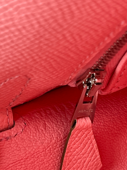 HERMES - Kelly 25 Rose Confetti Epsom Palladium Hardware 