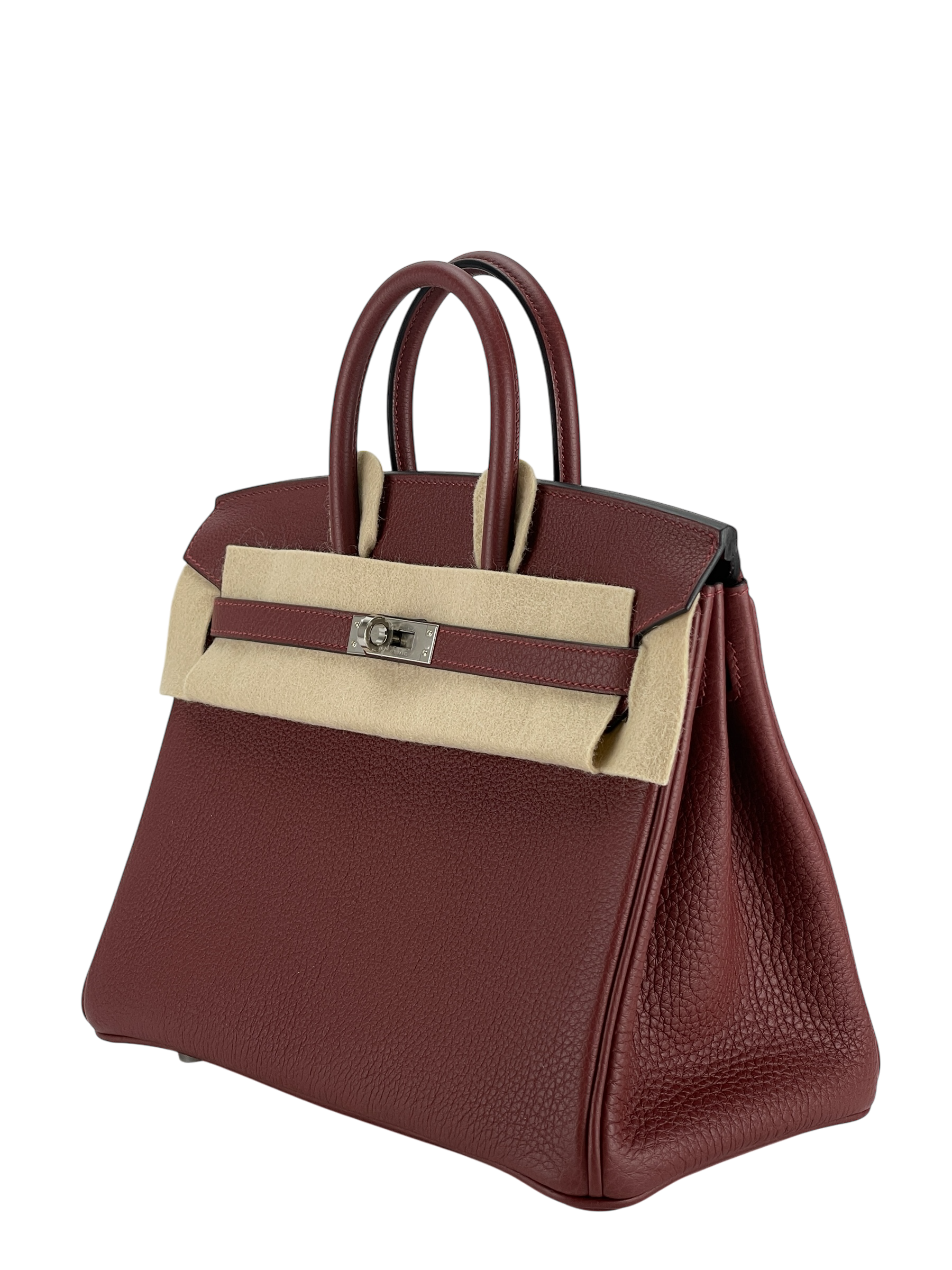 HERMES - Birkin 25 Black Rough H 55 Togo Palladium Hardware