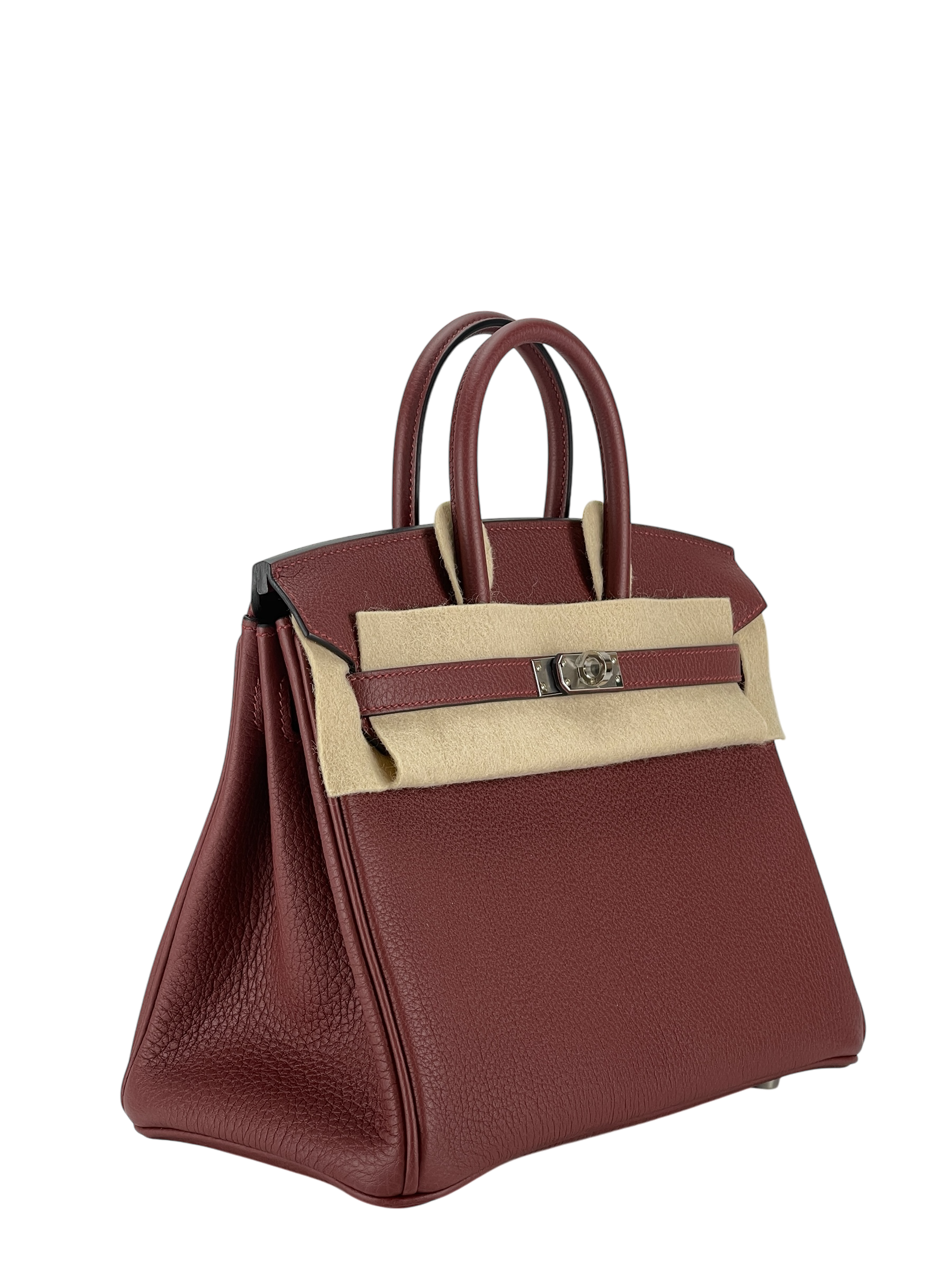 HERMES - Birkin 25 Black Rough H 55 Togo Palladium Hardware