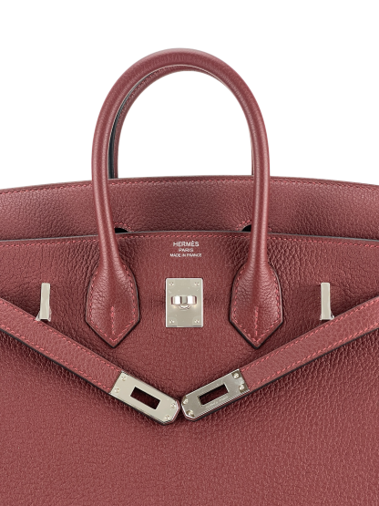 HERMES - Birkin 25 Black Rough H 55 Togo Palladium Hardware