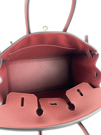 HERMES - Birkin 25 Black Rough H 55 Togo Palladium Hardware