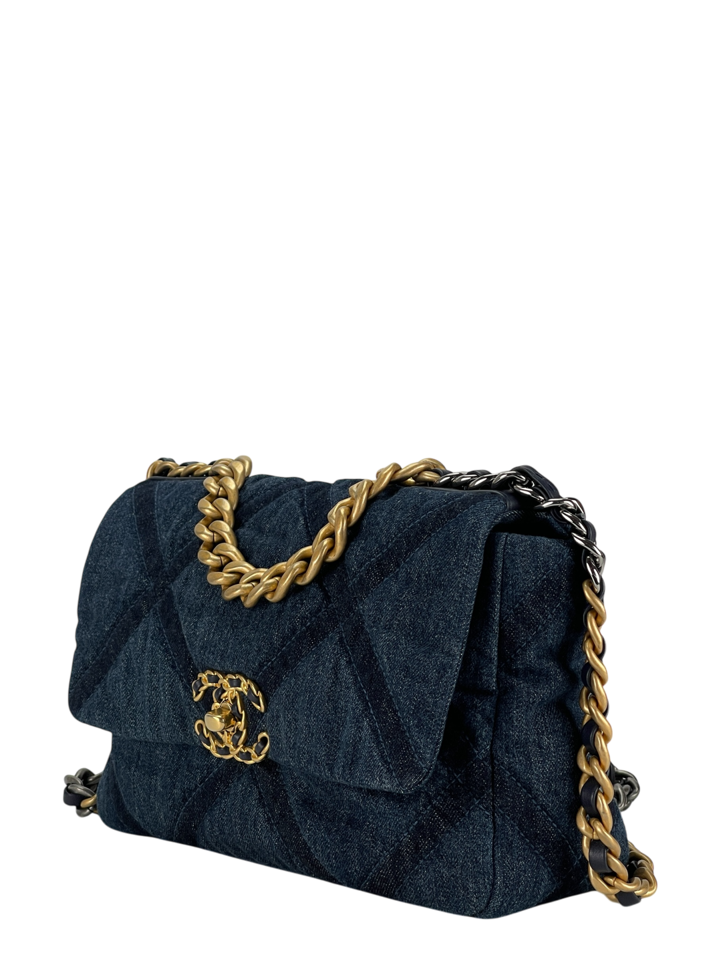 CHANEL - 23C Denim 19 Small Flap Bag
