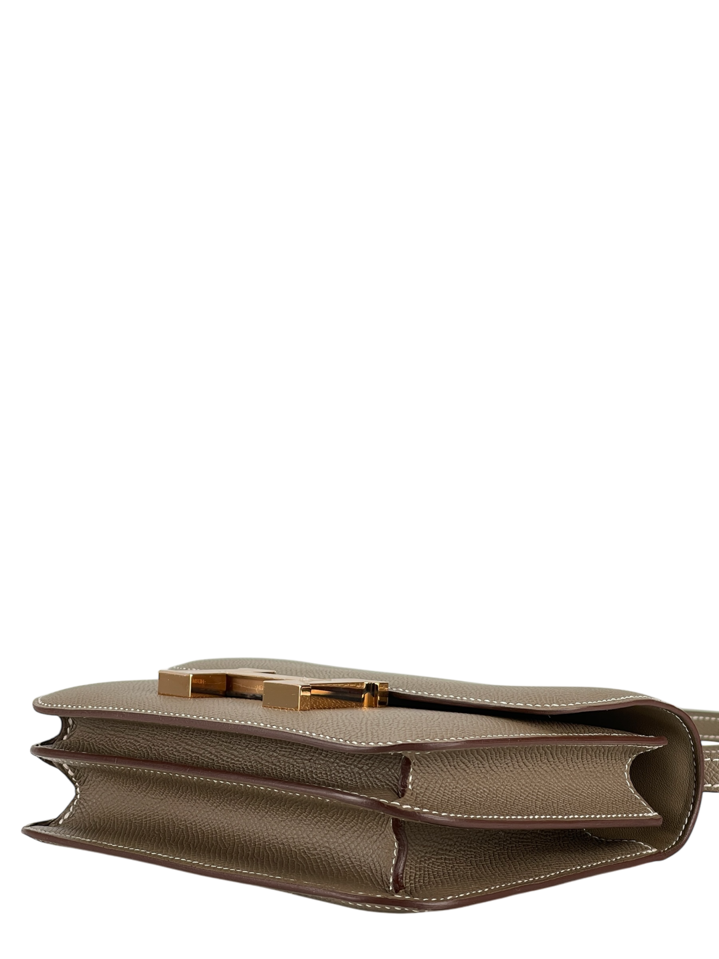 HERMES - Constance 19 Etoupe Epsom Permabrass Gold Hardware