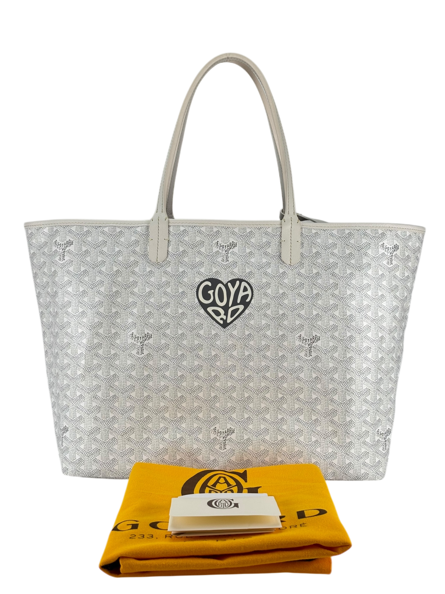 GOYARD - Saint Louis PM White Marquage Heart