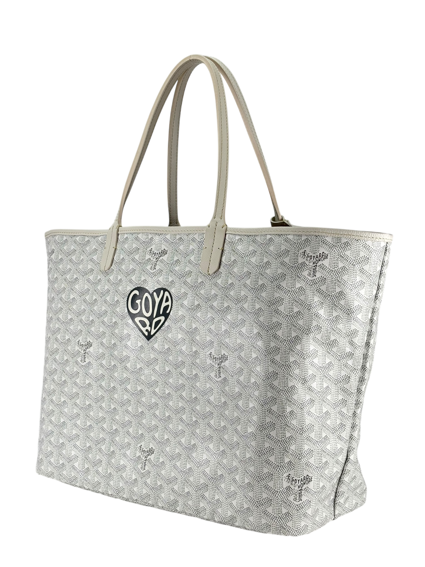 GOYARD - Saint Louis PM White Marquage Heart
