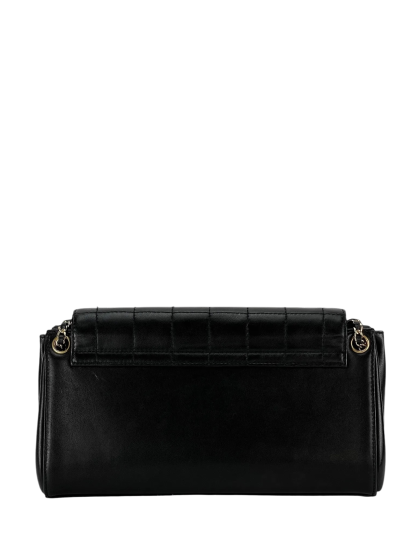 CHANEL - 2.55 Black Lambskin Choco Bar Shoulder Bag