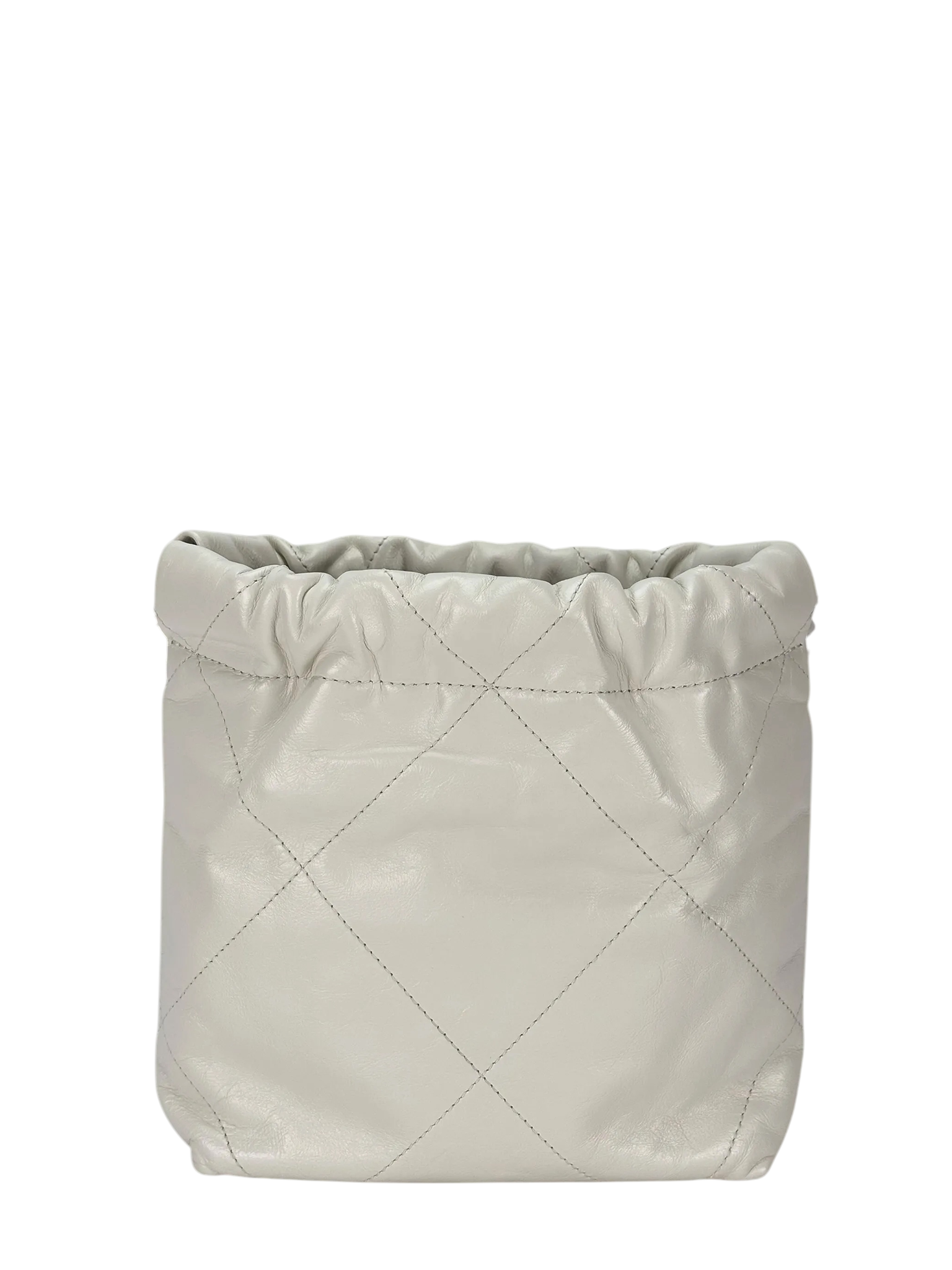 CHANEL - 22 Mini Bag White Calfskin Silver Hardware
