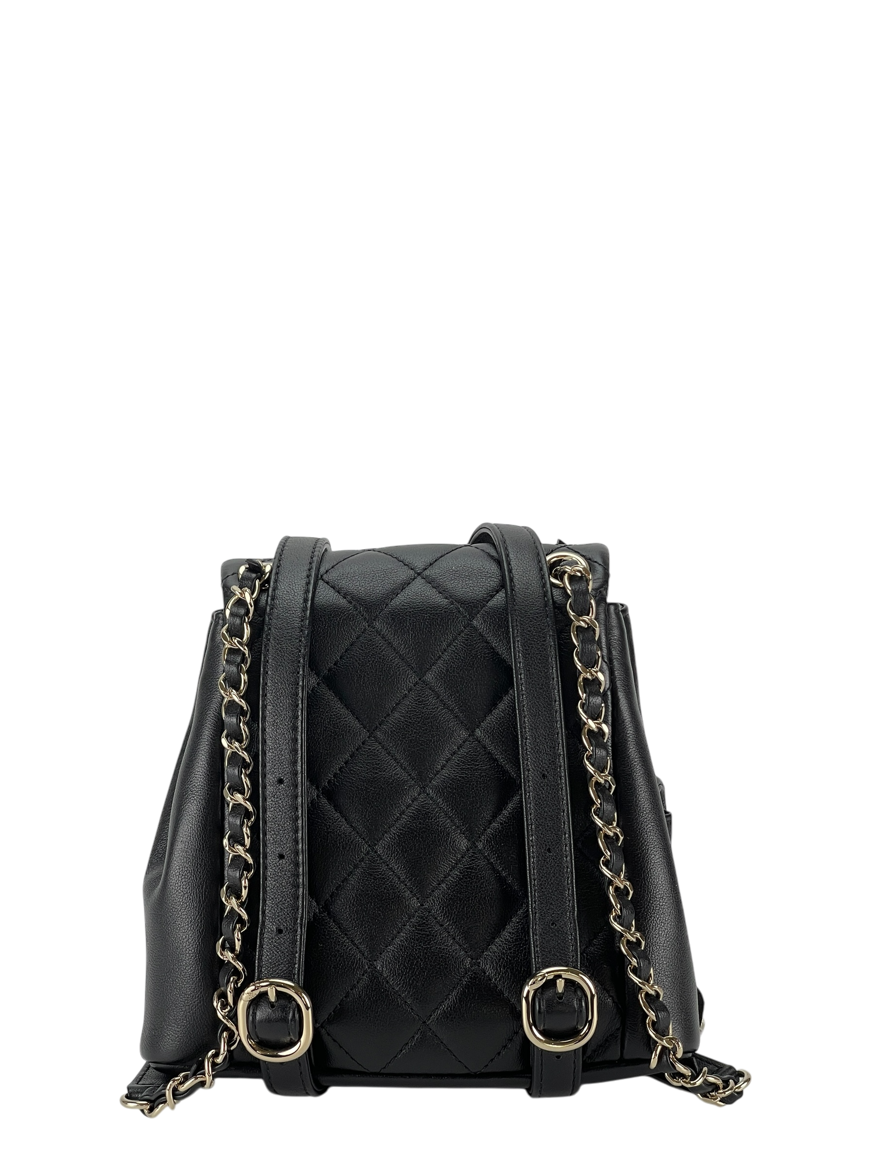 CHANEL - 23A Small Black Lambskin Backpack