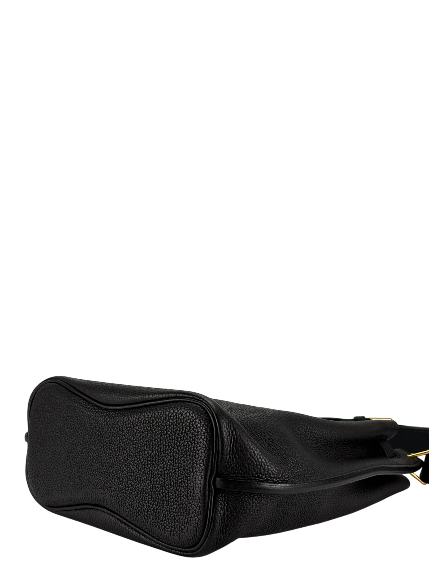 HERMES - So Kelly Shoulder Bag 89 Noir Togo Gold Hardware