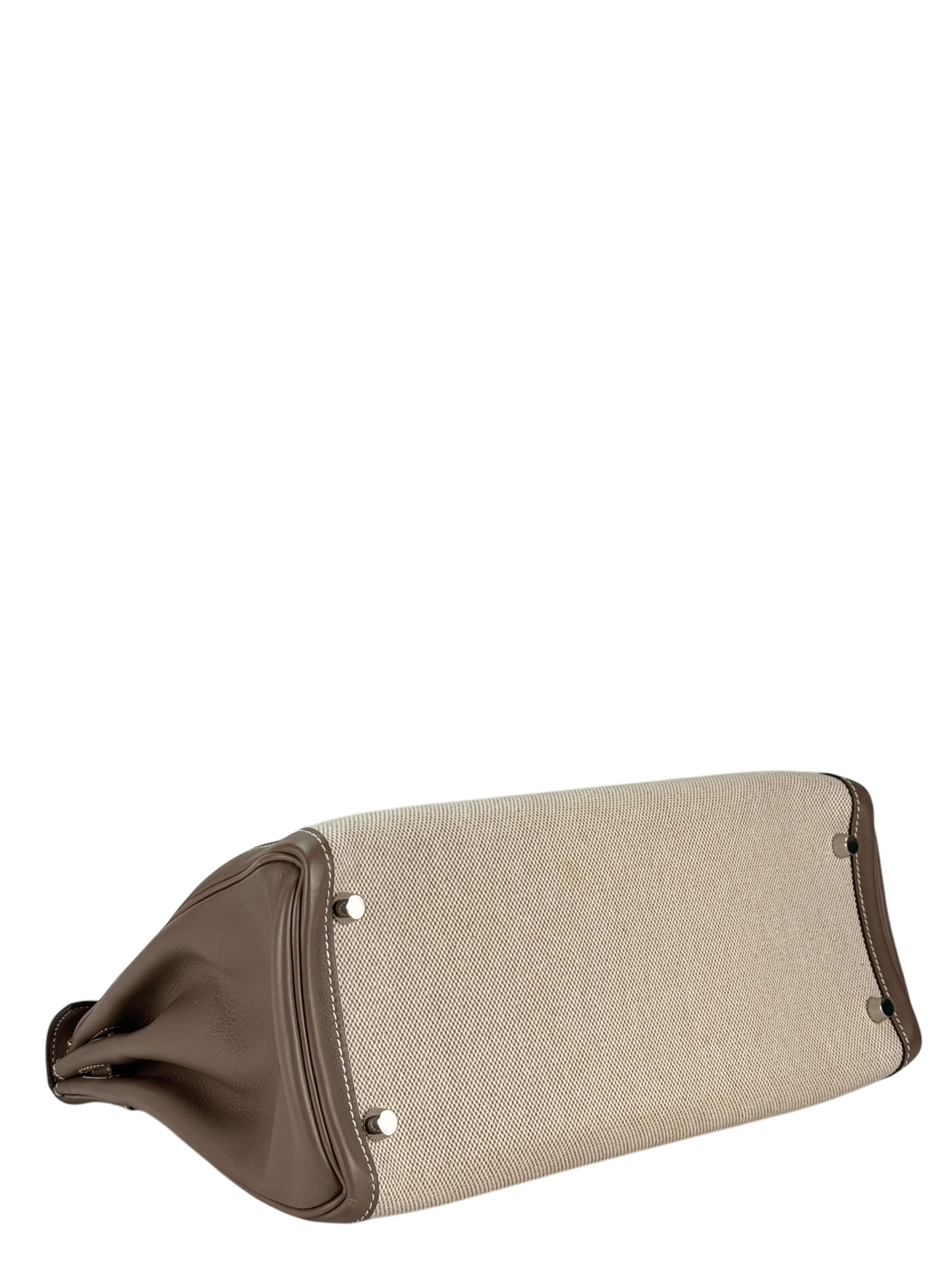 HERMES - Kelly 32 Etoupe Swift Palladium Hardware 
