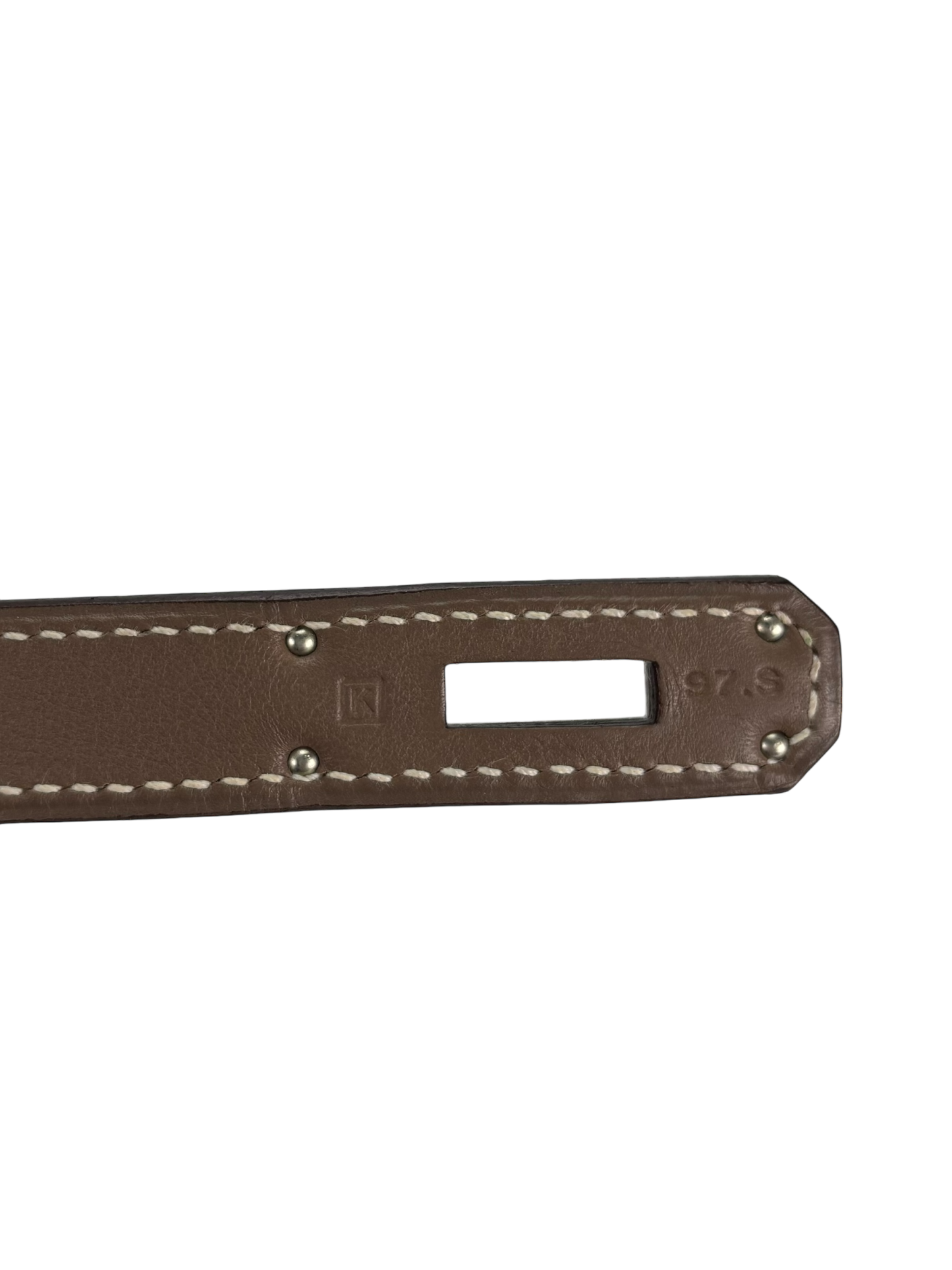 HERMES - Kelly 32 Etoupe Swift Palladium Hardware 