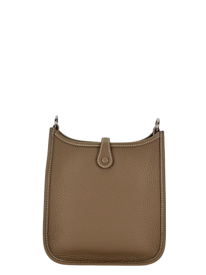 HERMES - Evelyne TPM Evelyne 16 Etoupe Taurillon Clemence Palladium Hardware