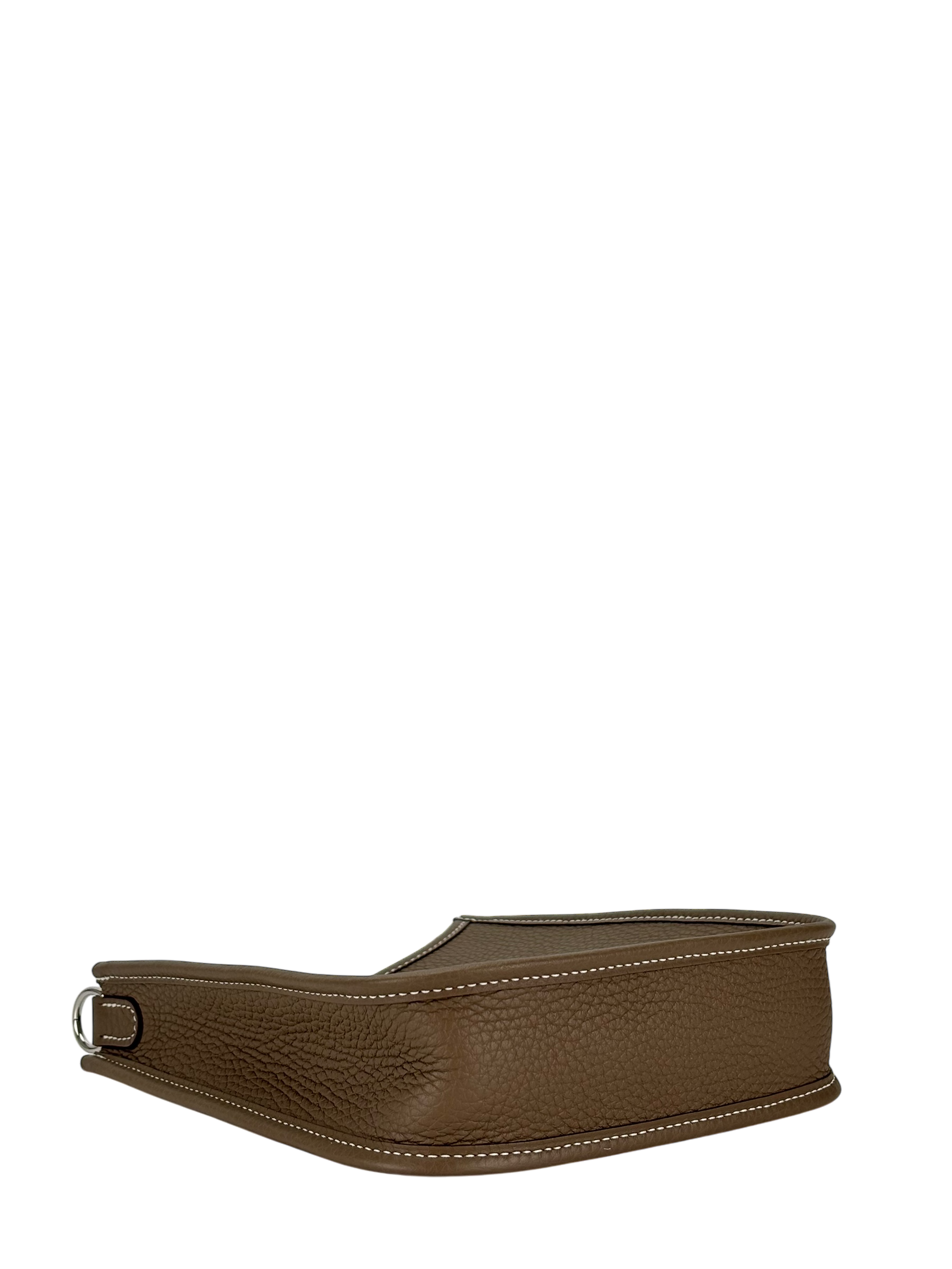 HERMES - Evelyne TPM Evelyne 16 Etoupe Taurillon Clemence Palladium Hardware