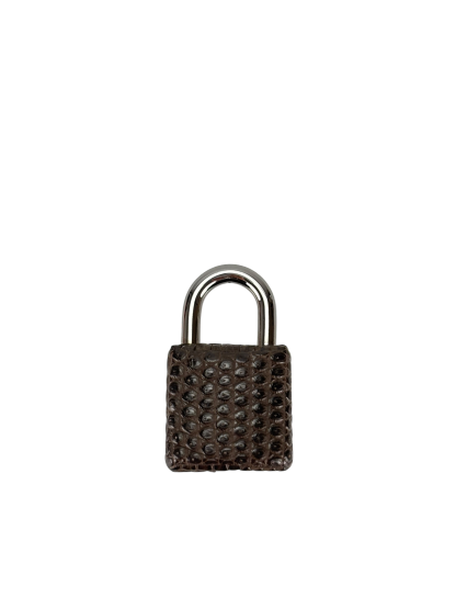 HERMES - Kelly 25 Ebenu Lizard Leather Ruthenium Hardware