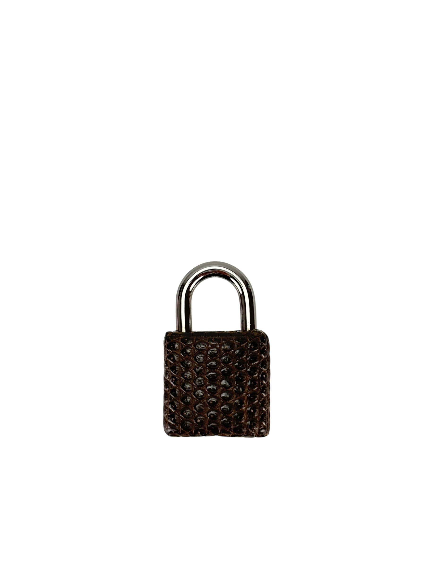 HERMES - Kelly 25 Ebenu Lizard Leather Ruthenium Hardware