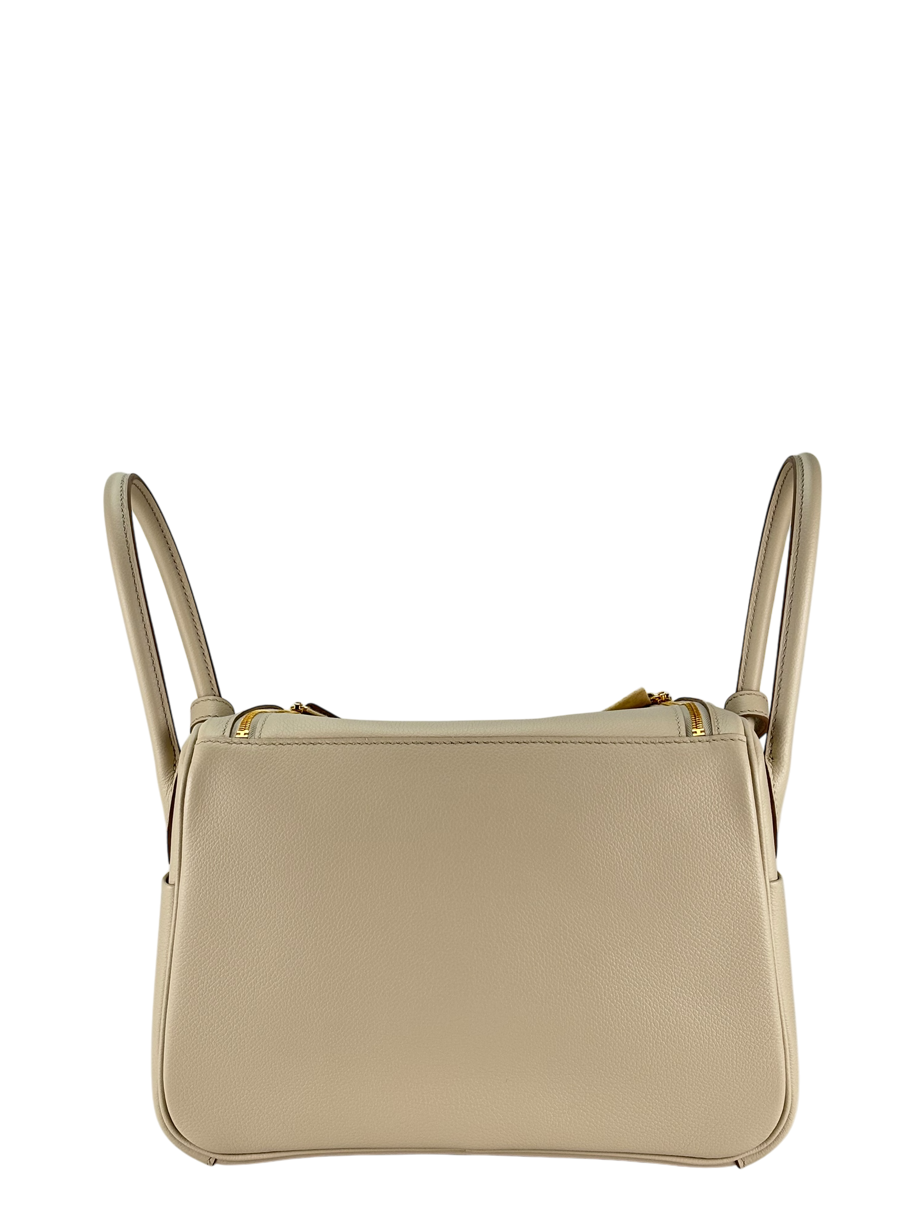 HERMES - Lindy 26 Etoupe Evercolor Beton Gold Hardware