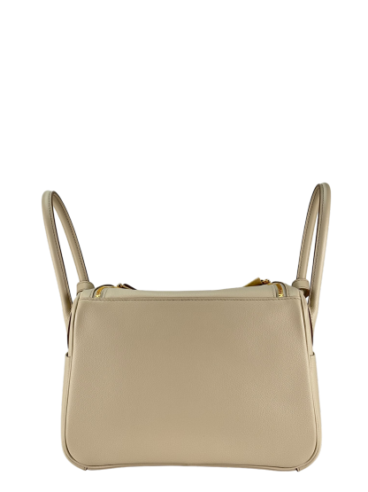 HERMES - Lindy 26 Etoupe Evercolor Beton Gold Hardware