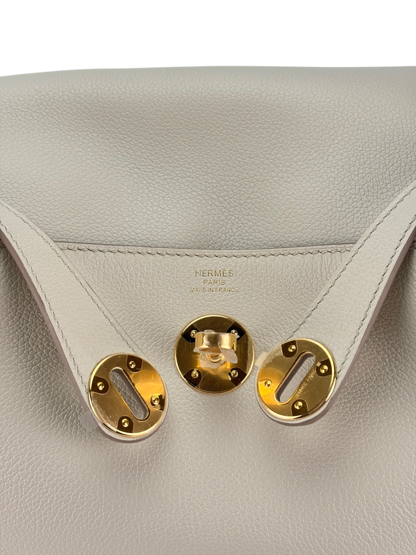 HERMES - Lindy 26 Etoupe Evercolor Beton Gold Hardware