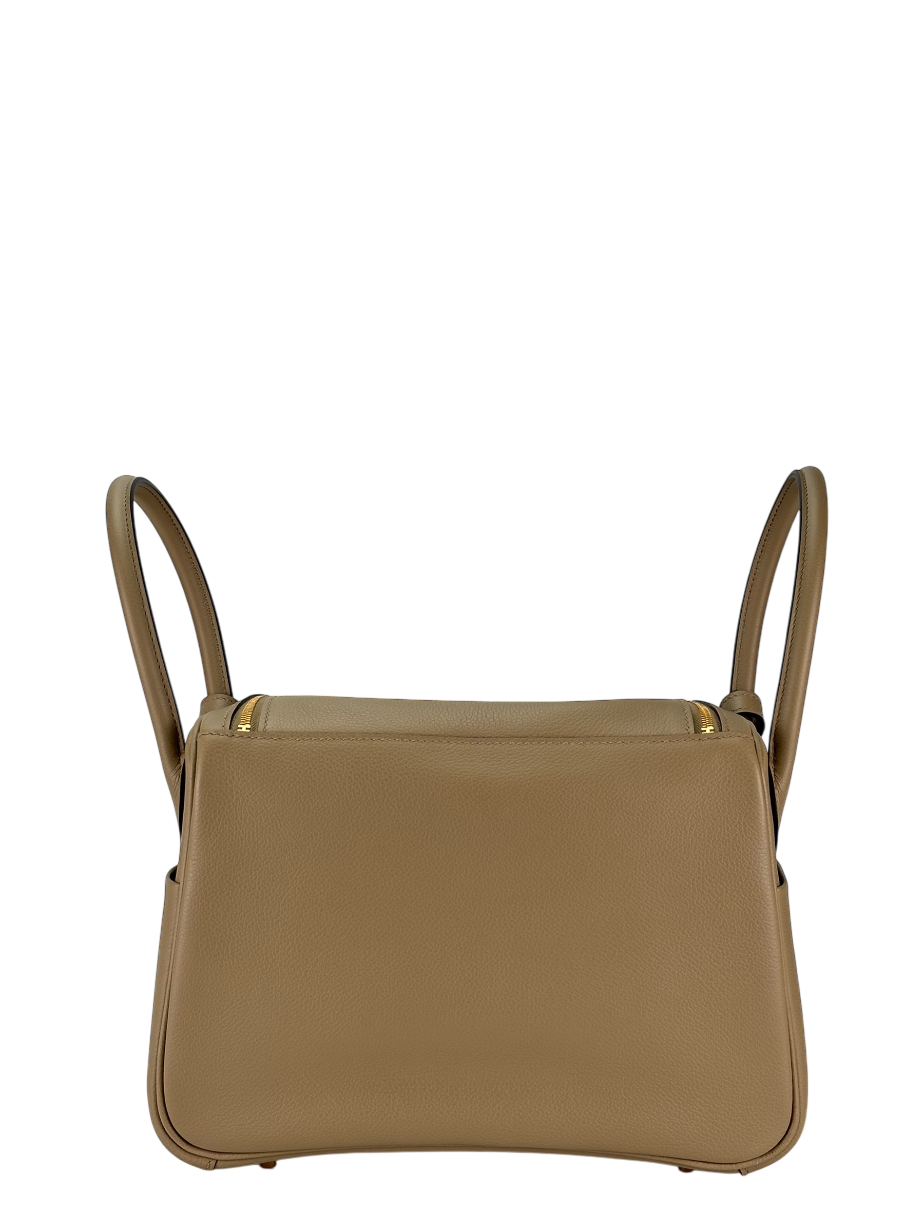 HERMES - Lindy 26 Beige Marfa Evercolor Gold Hardware