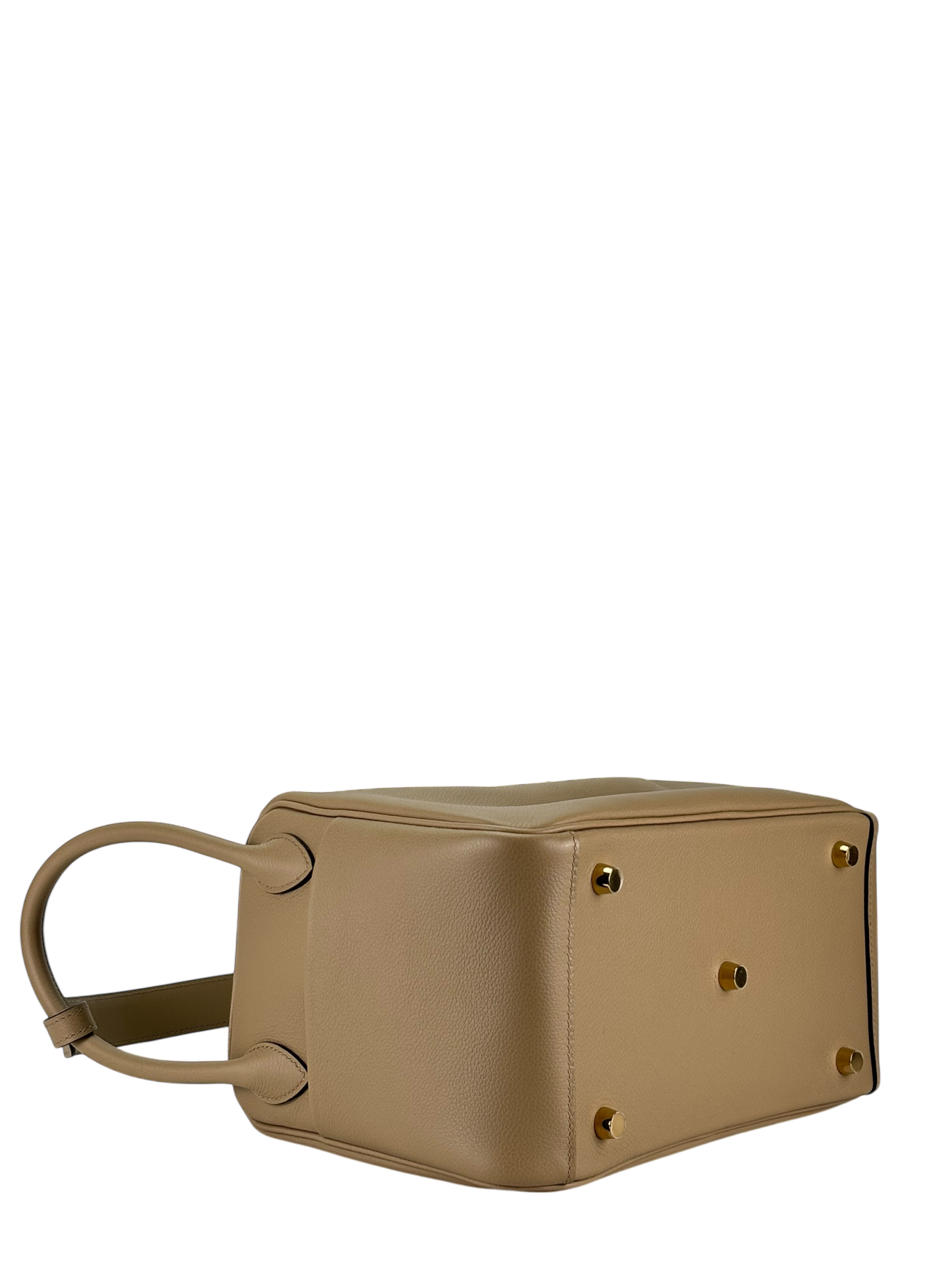 HERMES - Lindy 26 Beige Marfa Evercolor Gold Hardware