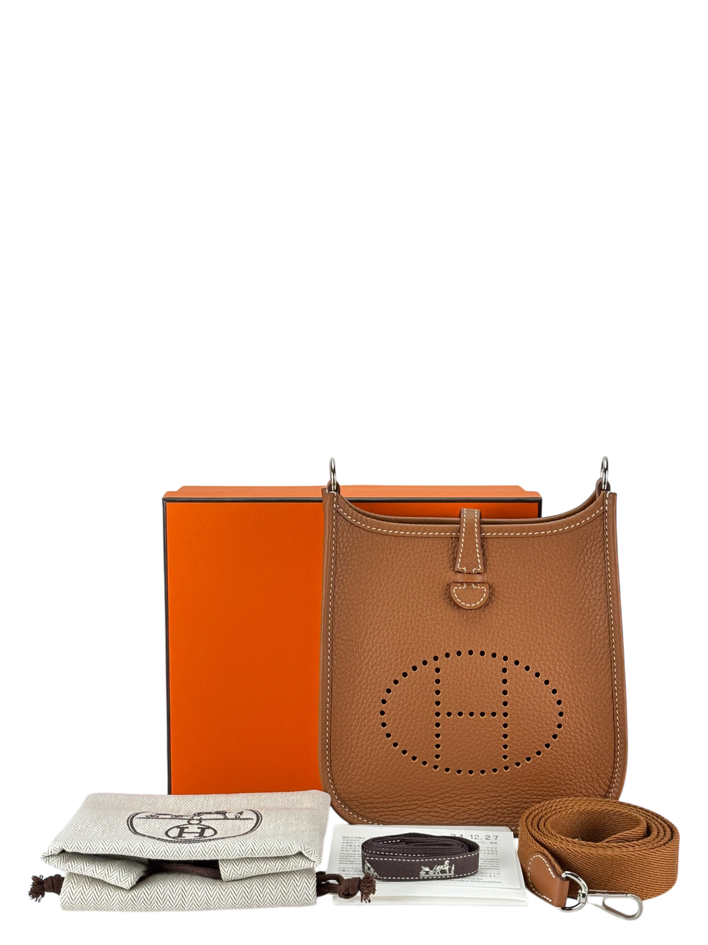 HERMES - Evelyne TPM Evelyne 16 Gold Taurillon Clemence Palladium Hardware