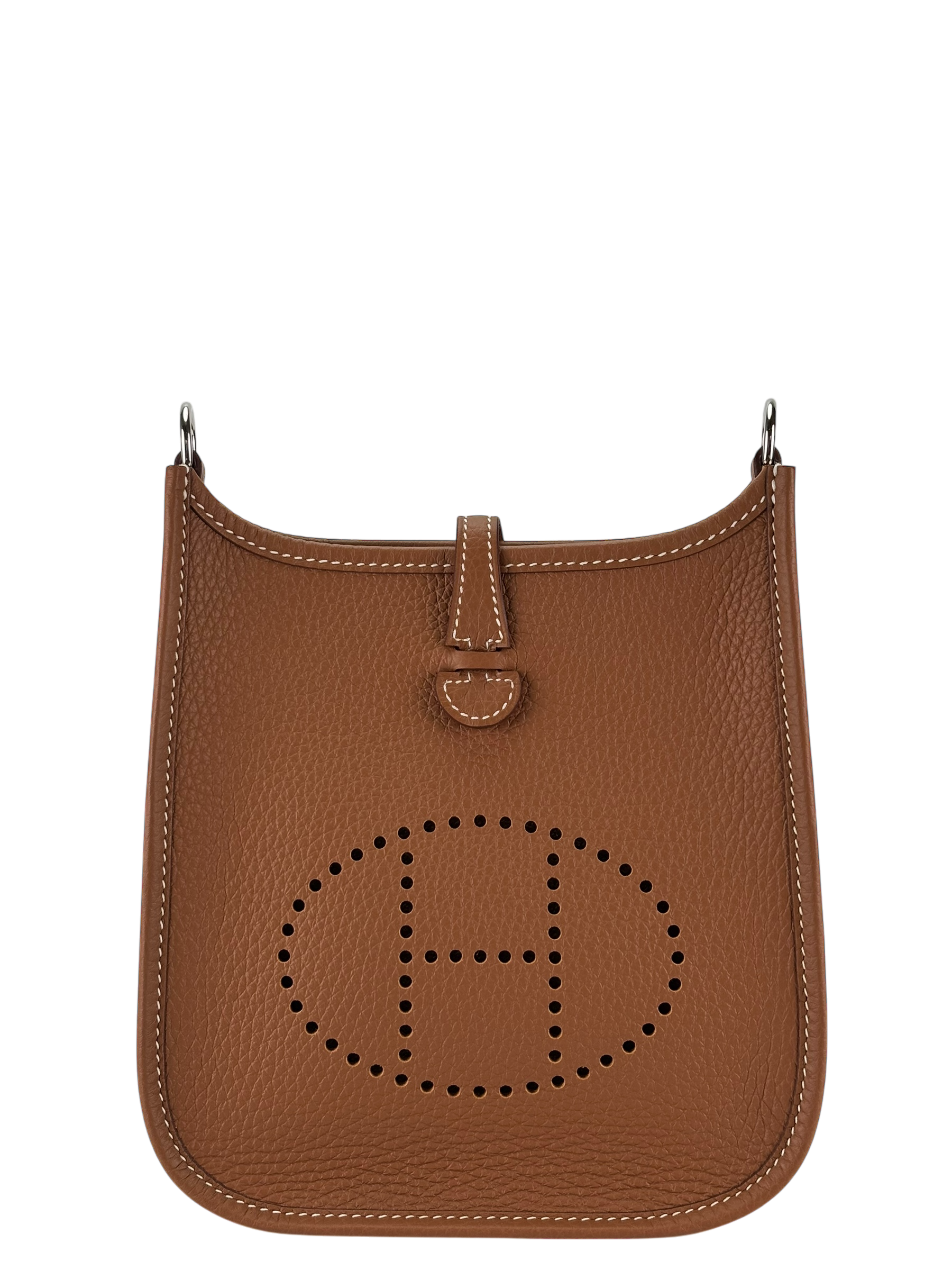 HERMES - Evelyne TPM Evelyne 16 Gold Taurillon Clemence Palladium Hardware