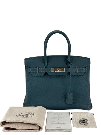 HERMES - Birkin 30 1P Colvert Togo Palladium Hardware 