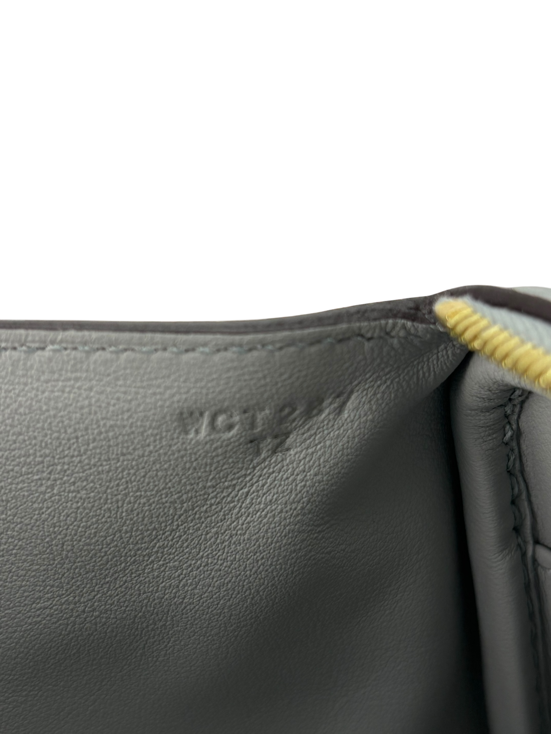 HERMES - Mini Lindy 8U Blue Glacier Taurillon Clemence Gold Hardware 