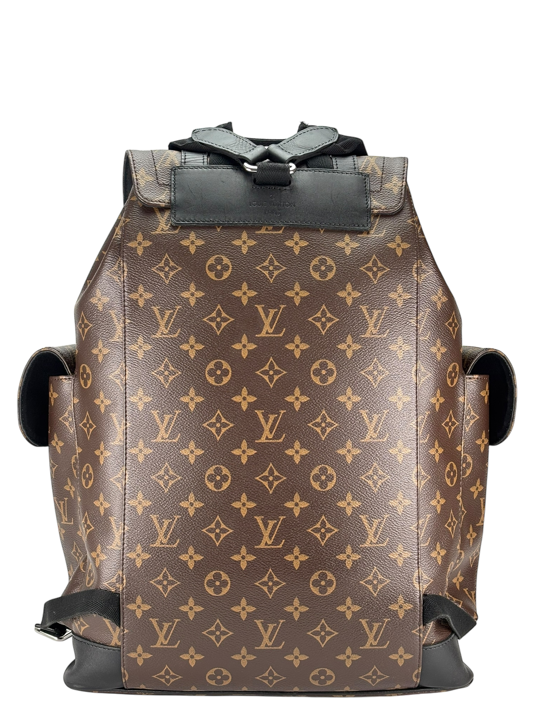 LOUIS VUITTON - Black Monogram Christopher MM Backpack