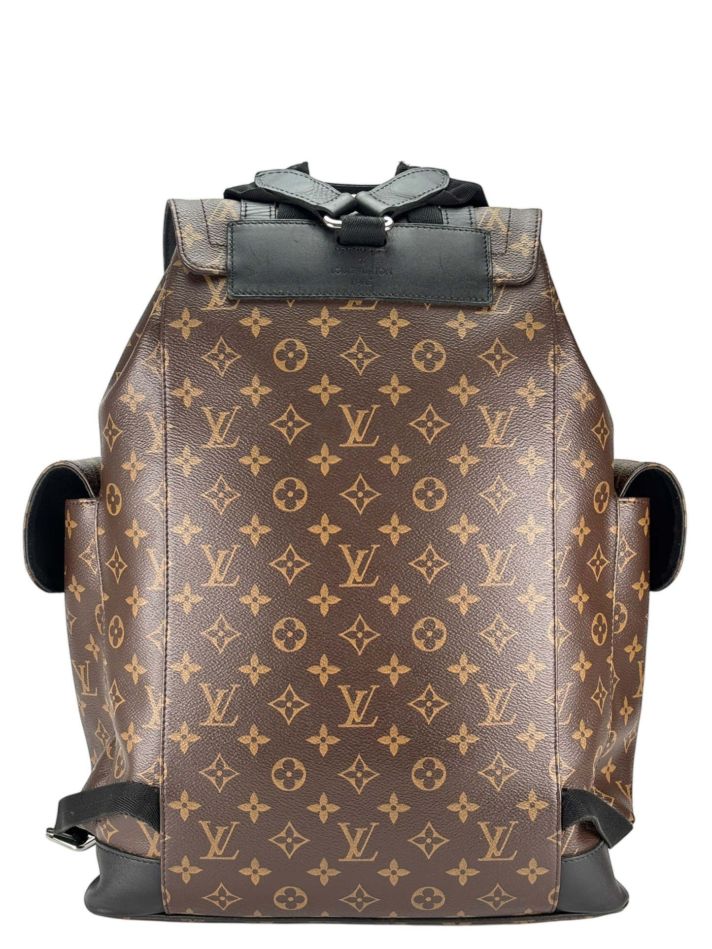 LOUIS VUITTON - Black Monogram Christopher MM Backpack