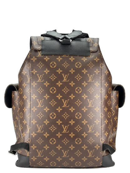 LOUIS VUITTON - Black Monogram Christopher MM Backpack