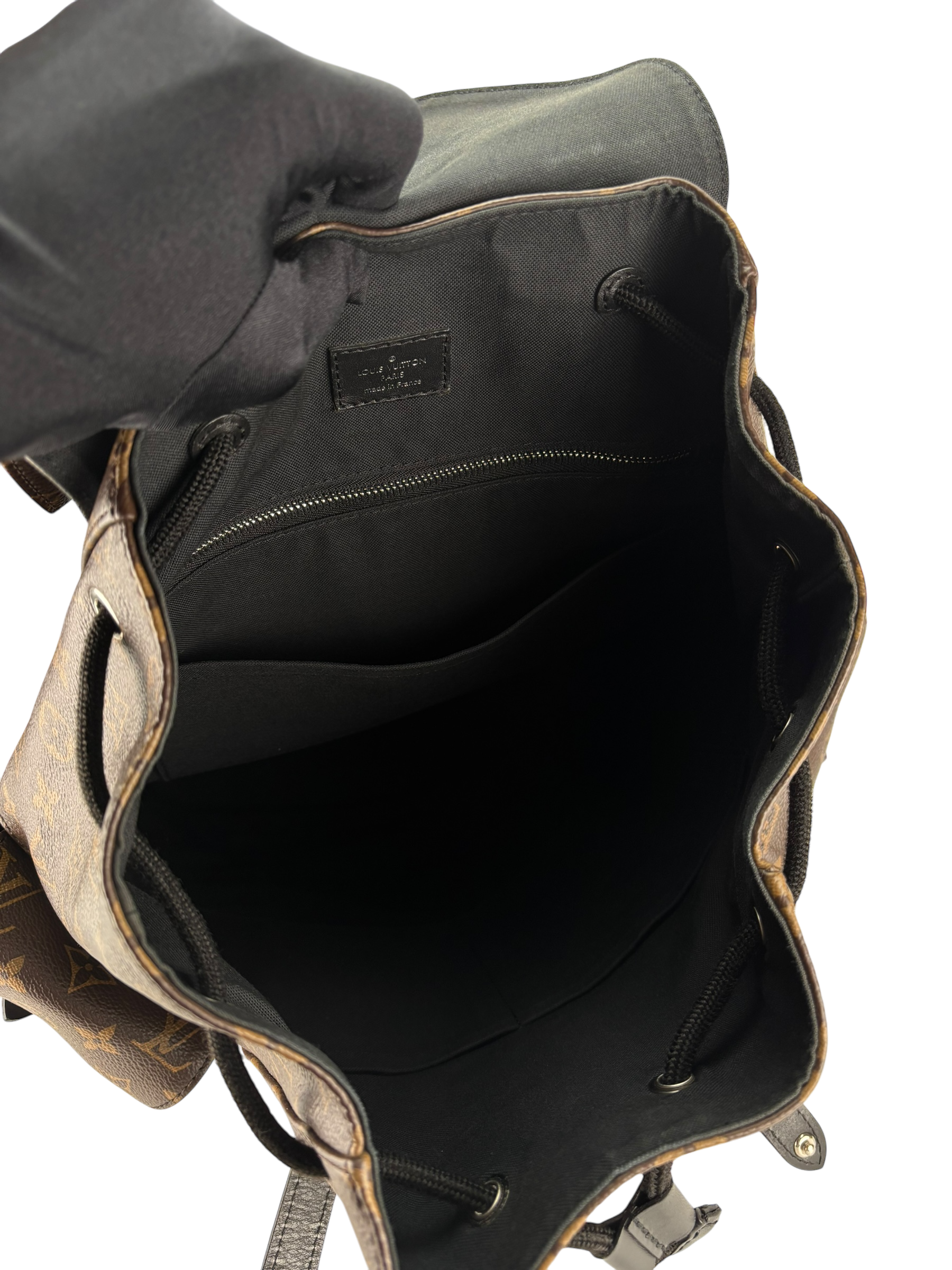 LOUIS VUITTON - Black Monogram Christopher MM Backpack