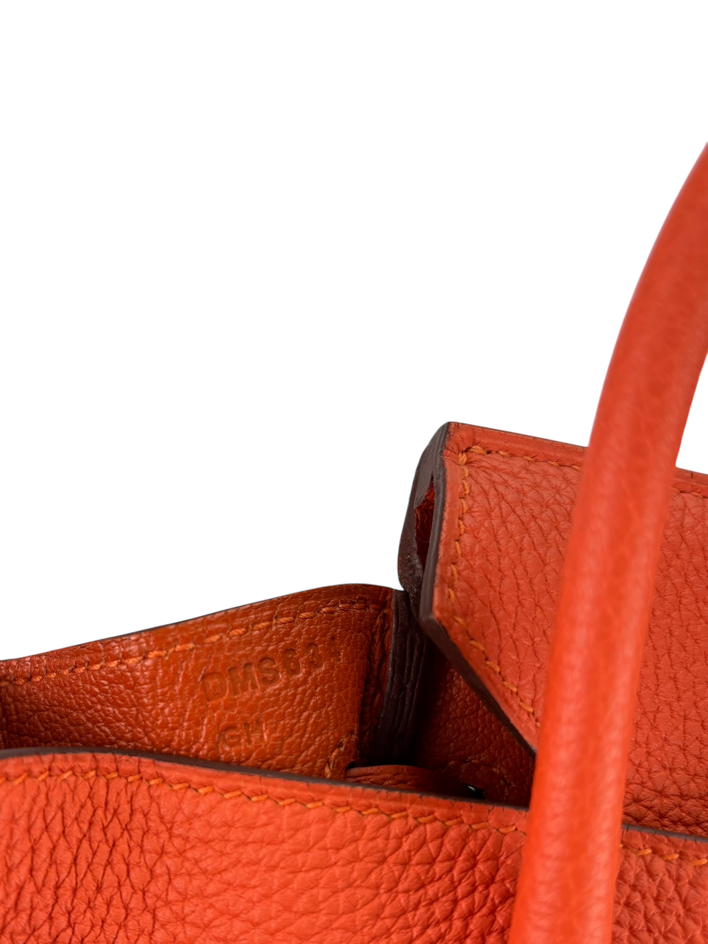 HERMES - Birkin 25 9J Feu Togo Gold Hardware