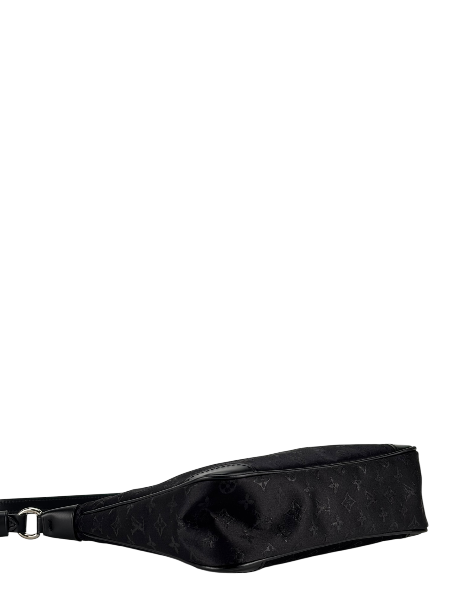 LOUIS VUITTON - Black Silk Satin Mini Boulogne Bag Monogram