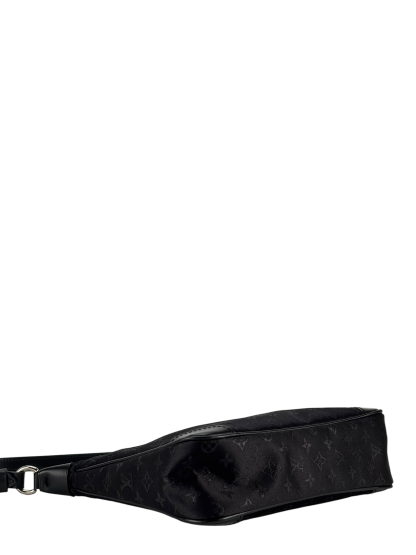 LOUIS VUITTON - Black Silk Satin Mini Boulogne Bag Monogram 