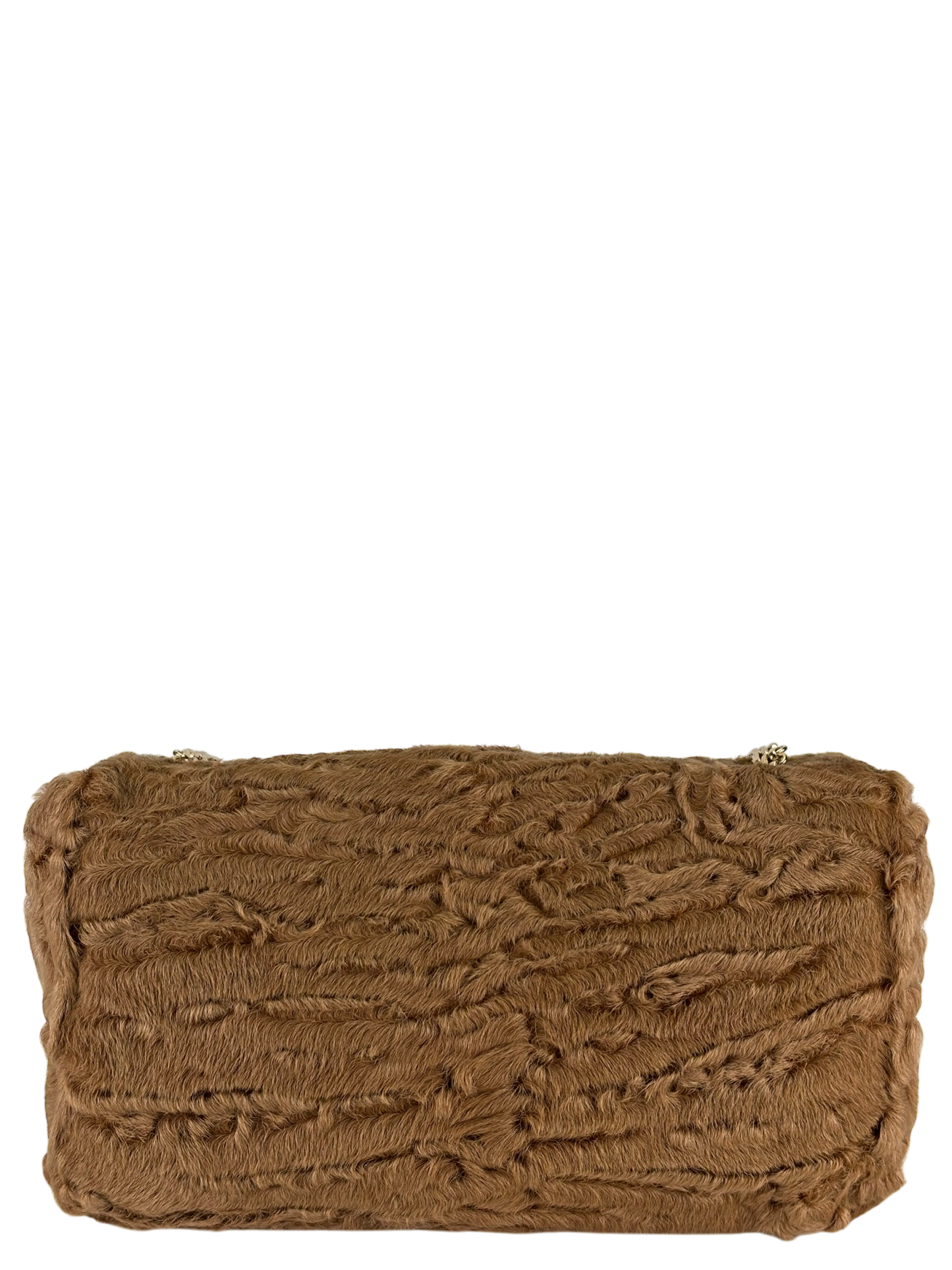 CHANEL - Coco Mark Camel Fur Gold Hardware