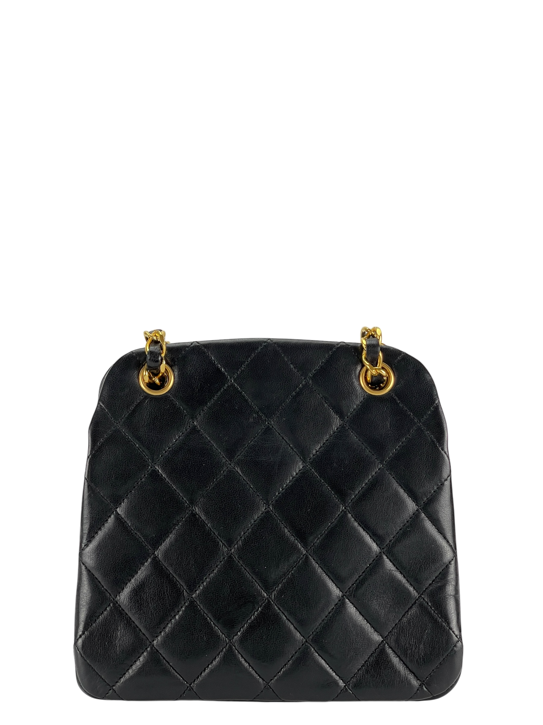 CHANEL - Matelasse Lambskin Clasp Closure Purse Chain Shoulder bag