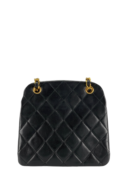 CHANEL - Matelasse Lambskin Clasp Closure Purse Chain Shoulder bag