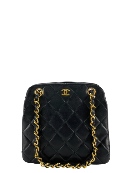CHANEL - Matelasse Lambskin Clasp Closure Purse Chain Shoulder bag