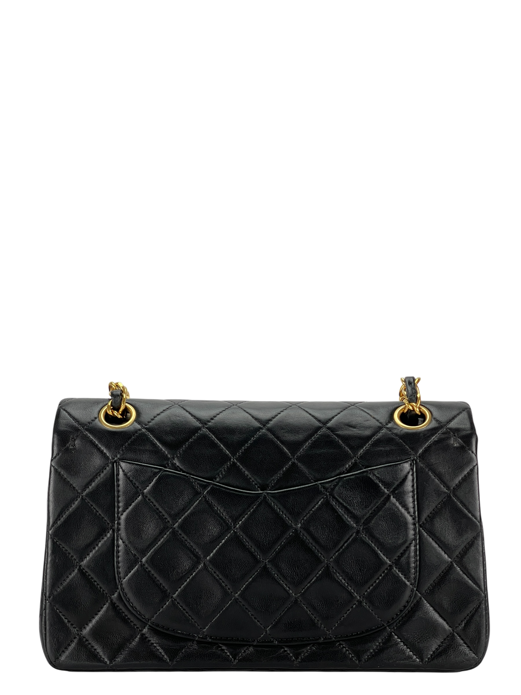 CHANEL - Small Classic Double Flap Bag Denim Gold Hardware (CF23)