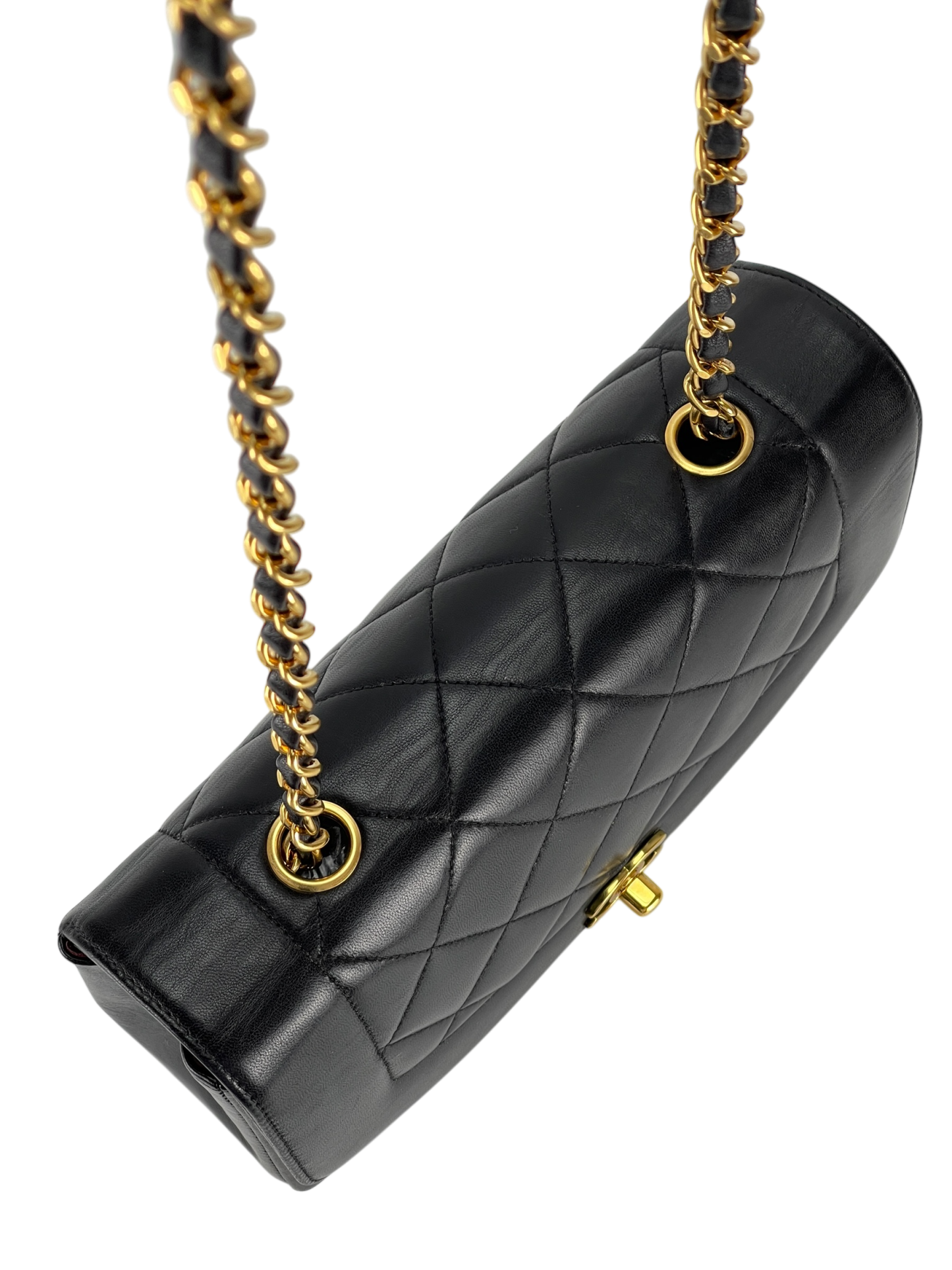 CHANEL - Black Lambskin Small Diana Shoulder Bag