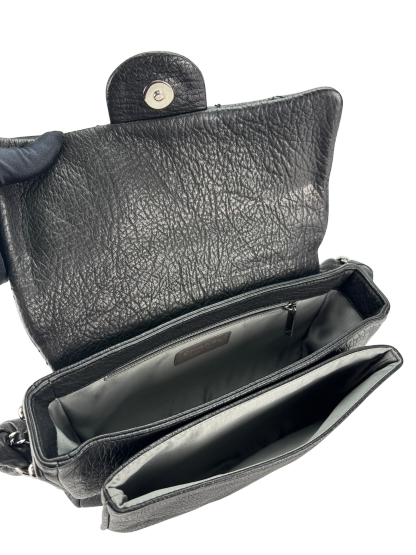 CHANEL - Black Distressed Lambskin Small Lady Braid Flap Bag