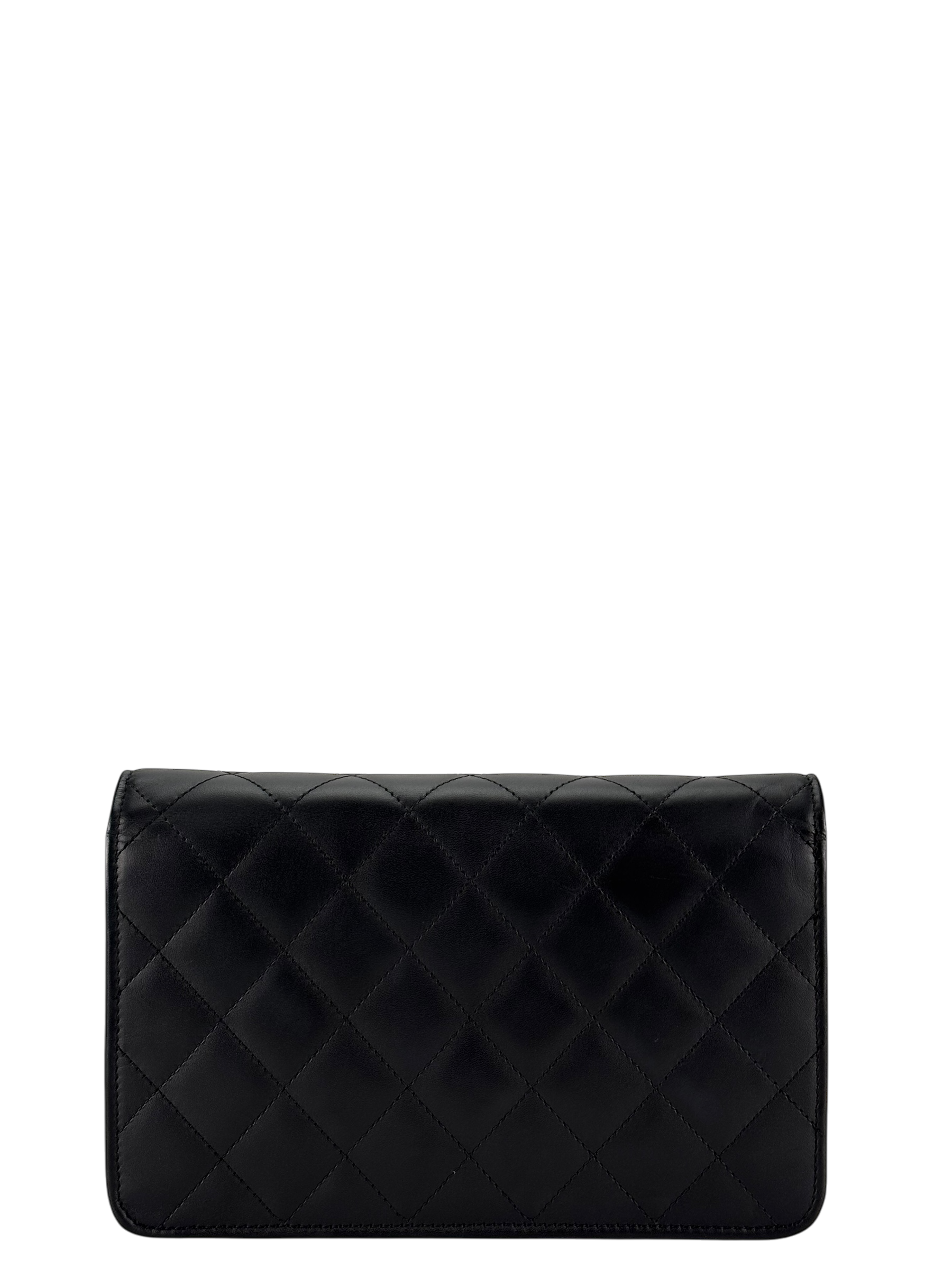 CHANEL - Black Calfskin Cambon Wallet On Chain (WOC)