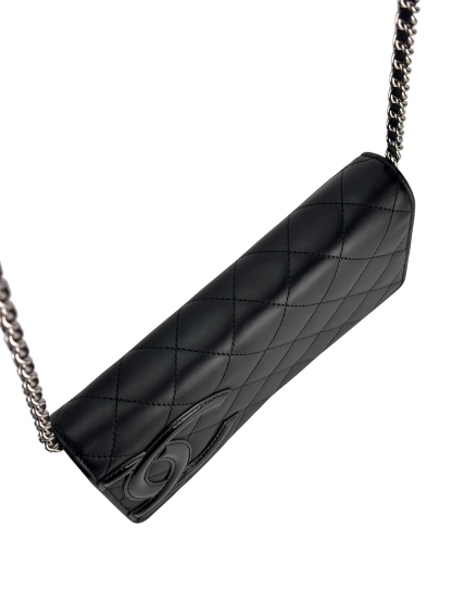 CHANEL - Black Calfskin Cambon Wallet On Chain (WOC)