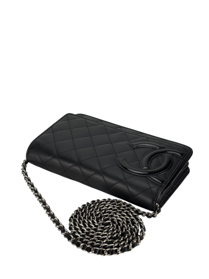 CHANEL - Black Calfskin Cambon Wallet On Chain (WOC)