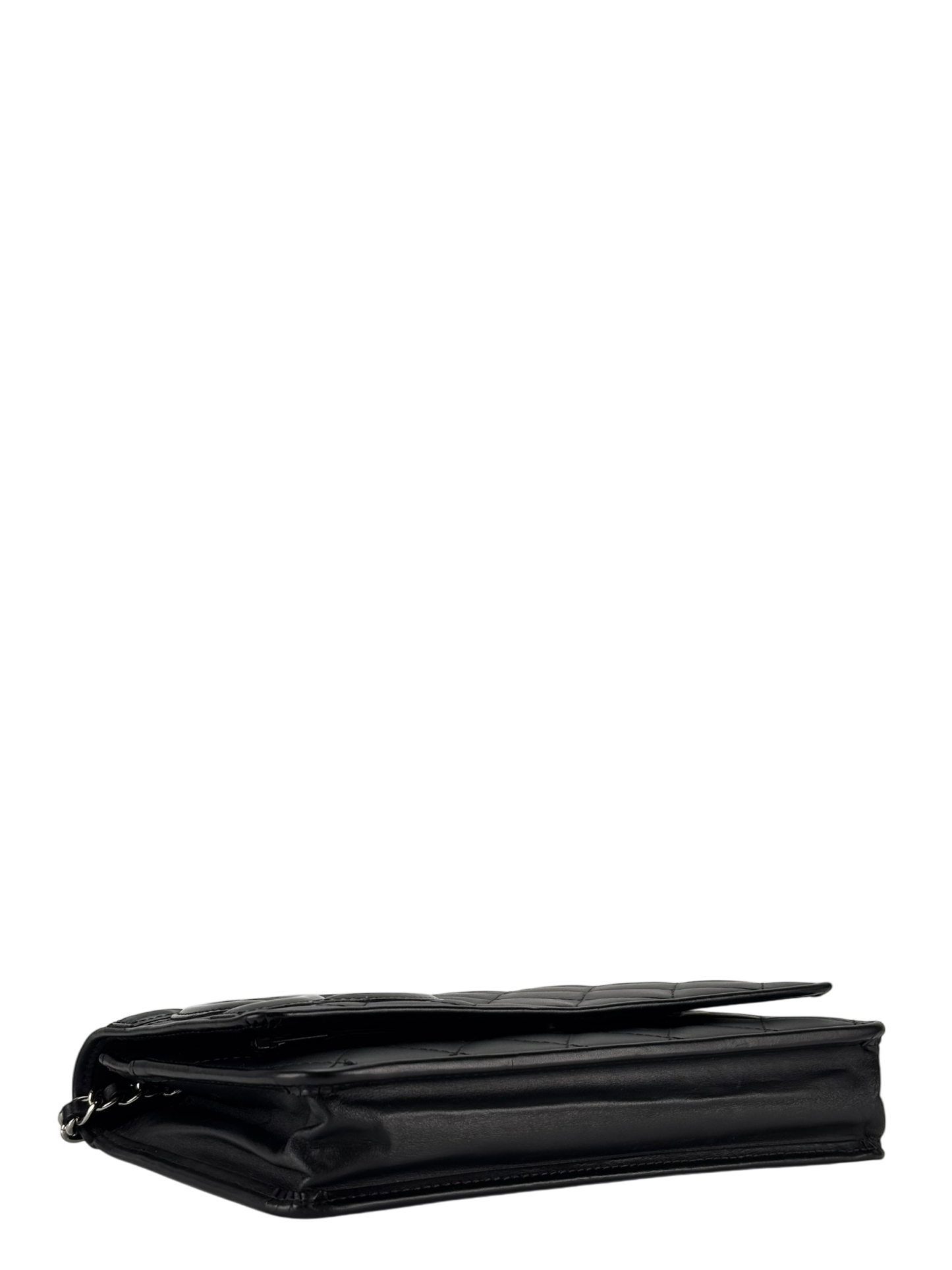 CHANEL - Black Calfskin Cambon Wallet On Chain (WOC)