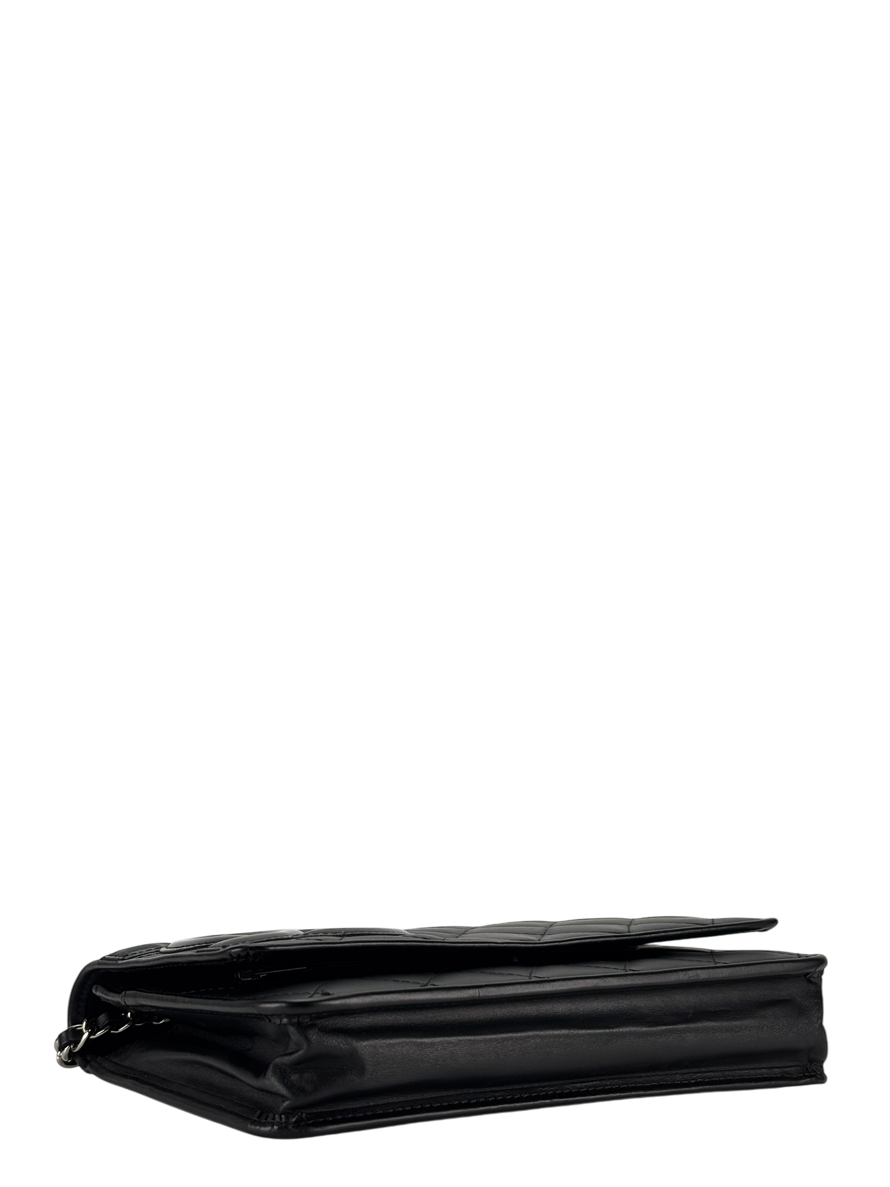 CHANEL - Black Calfskin Cambon Wallet On Chain (WOC)