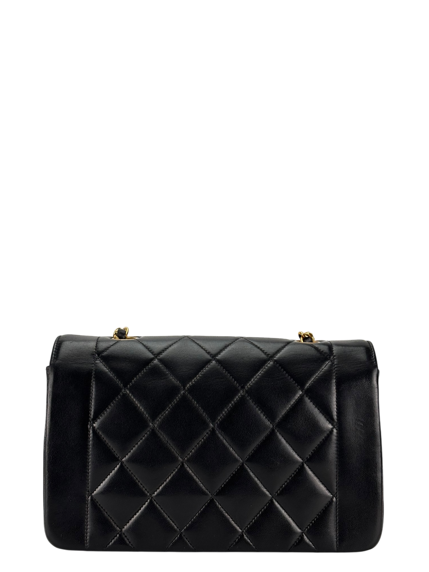 CHANEL - Black Lambskin Small Diana Shoulder Bag