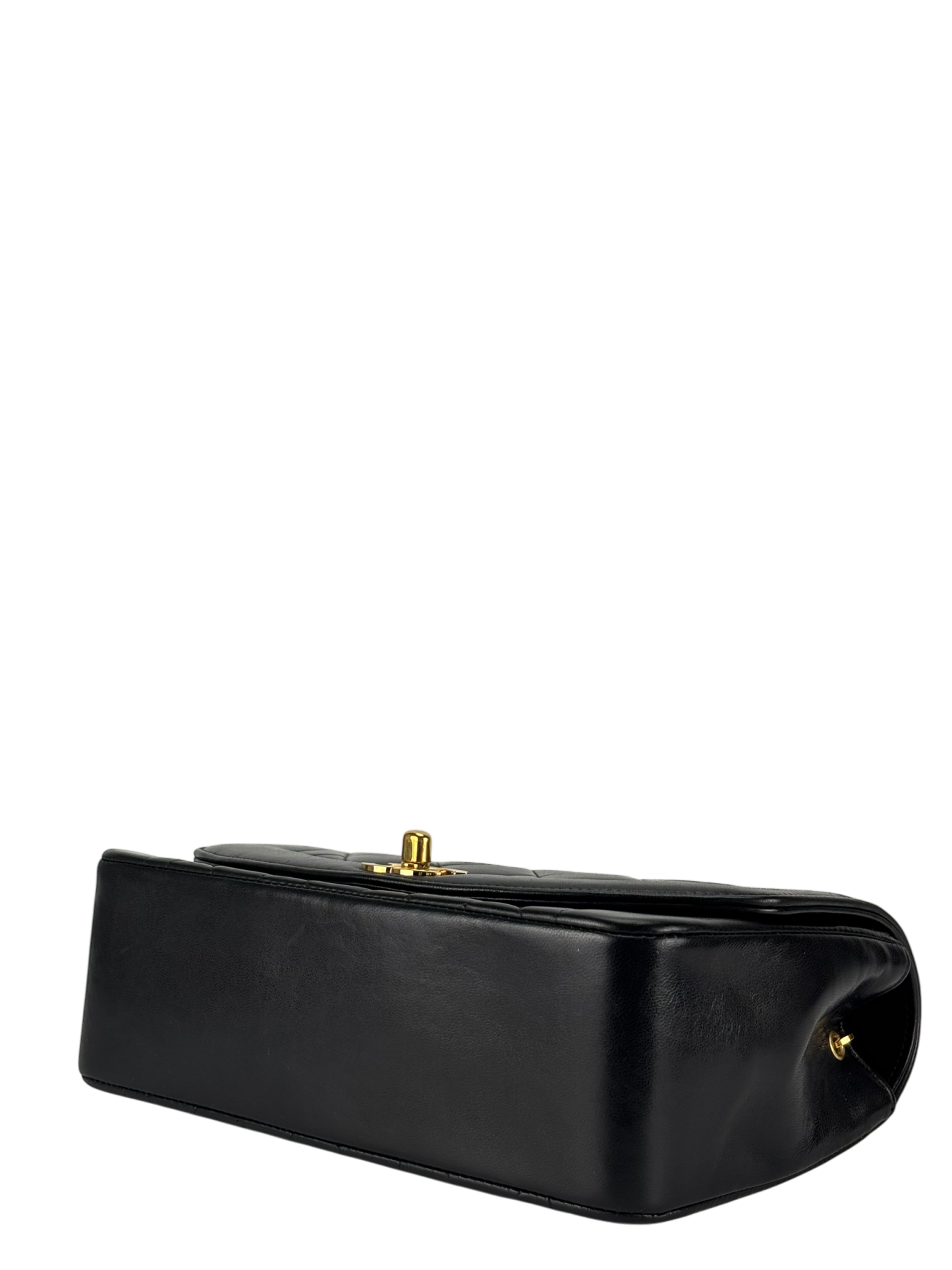 CHANEL - Black Lambskin Small Diana Shoulder Bag