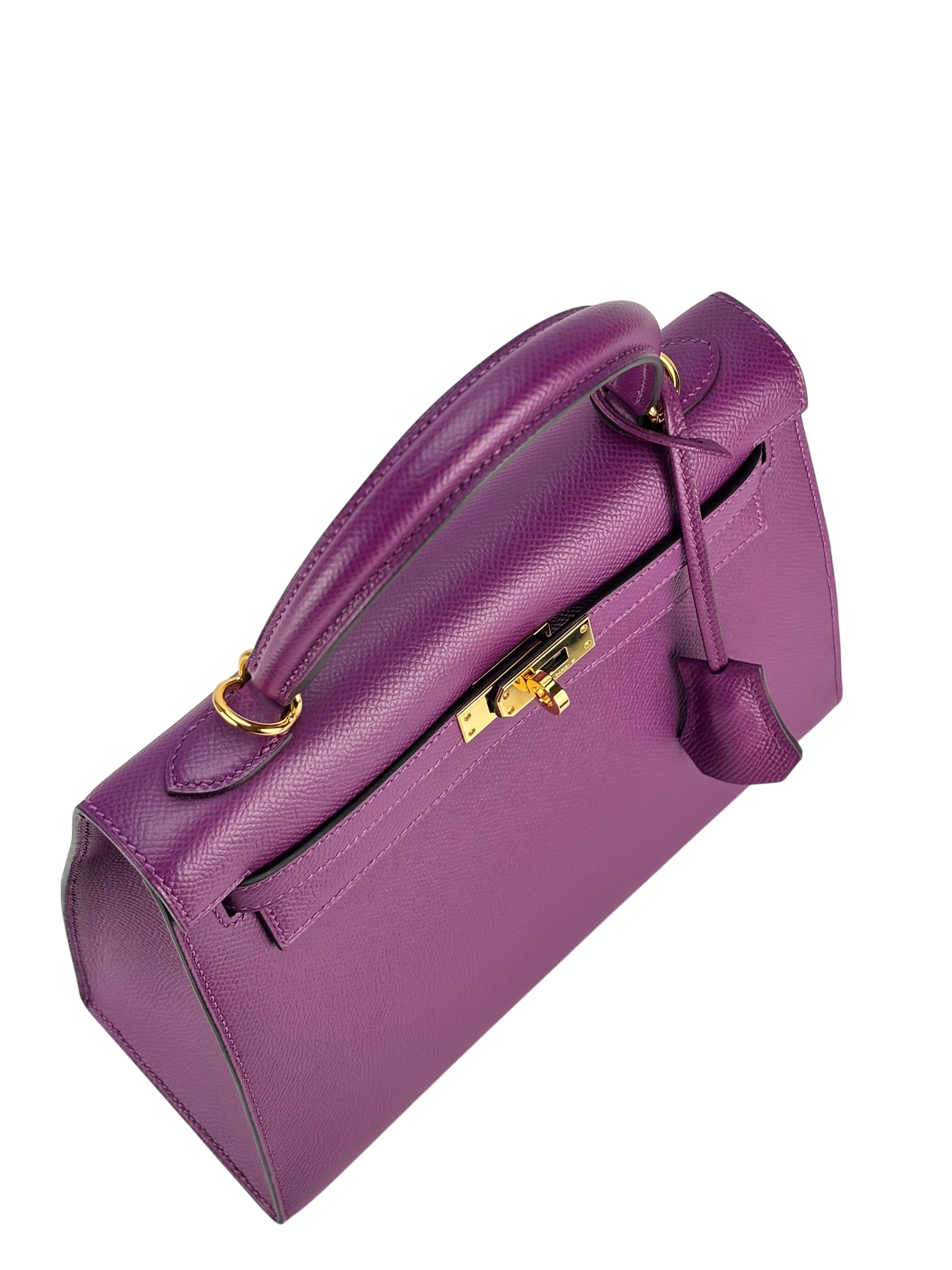 HERMES - Kelly 25 P9 Anemone Epsom Gold Hardware